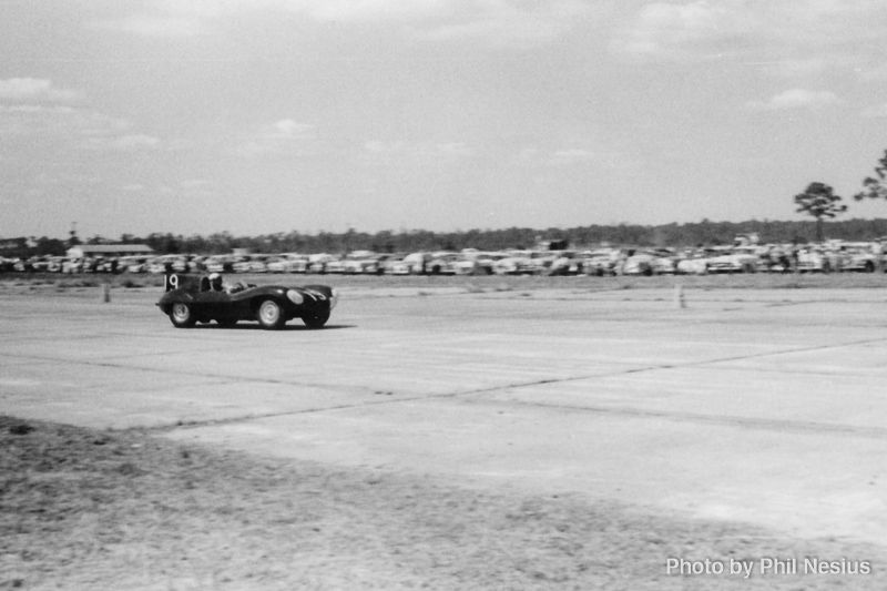 Jaguar D-type Number 19 driven by Hawthorn / Walters at Sebring March, 13 1955 / 114L_0004 / 