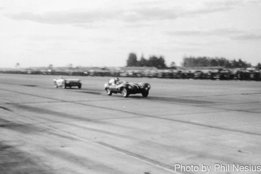 Jaguar D-type Number 19 driven by Hawthorn / Walters at Sebring March, 13 1955 / 114L_0005 / 