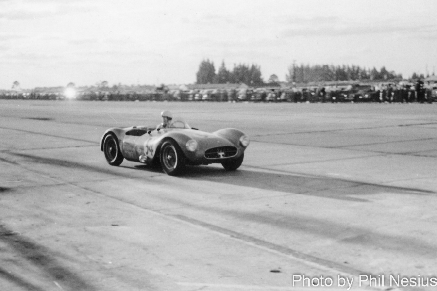 Maserati A6GCS Number 54 driven by Friedmann / Brocken at Sebring March, 13 1955 / 114L_0007 / 