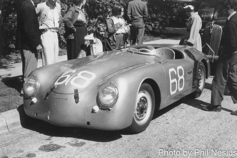 Porsche number 68 at Elkhart Lake, WI July 1952 / 137E_0010 / 