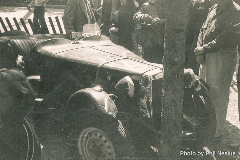 MG Number 61 driven by Bill Taylor at Elkhart Lake, WI July 1952 / 137E_0021 / 