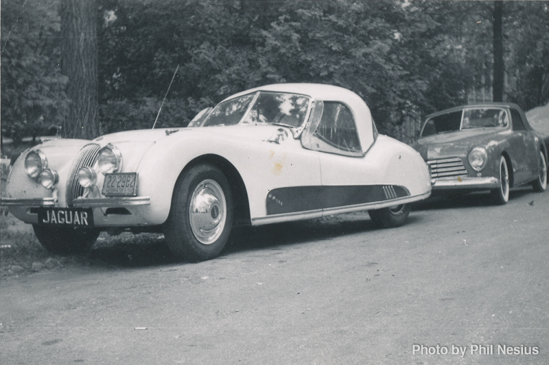 Jaguar XK120 at Elkhart Lake, WI July 1952 / 137E_0023 / 3