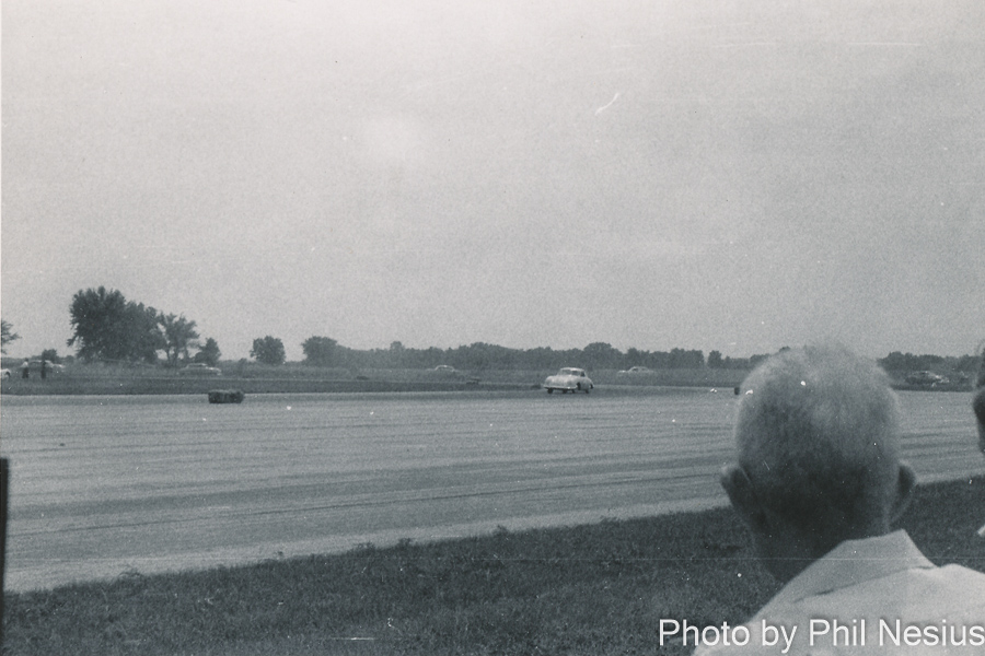 Porsche at Janesville Airport Race 8/3/1952. This makes more sense  than Bergstrom AFB, Austin, TX, 1952 / 137E_0035 / 
