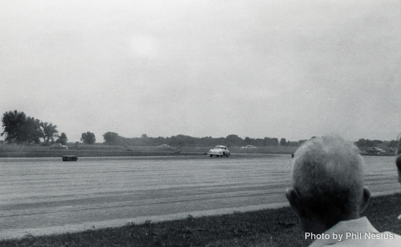 Porsche at Janesville Airport Race 8/3/1952. This makes more sense  than Bergstrom AFB, Austin, TX, 1952 / 137E_0035 / 