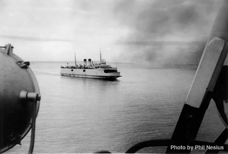 The Ferry named City of Munising started in 1938 and could carry 105 vehicles across the Straits / 180L_0009 / 