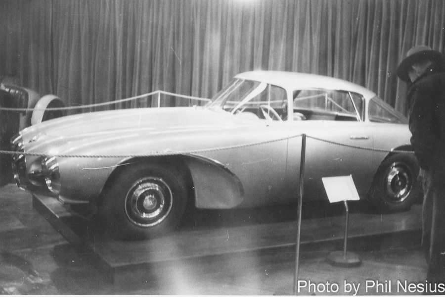 Possibly at 1952 New York Autoshow 1952 Abarth 1500 Biposto Coupe Bertone at Henry Ford Museum “Evolution of the Sports Car” exhibit - February 1953 / 274K_0009 / 
