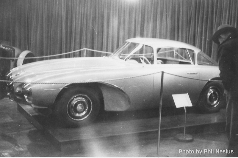 Possibly at 1952 New York Autoshow 1952 Abarth 1500 Biposto Coupe Bertone at Henry Ford Museum “Evolution of the Sports Car” exhibit - February 1953 / 274K_0009 / 