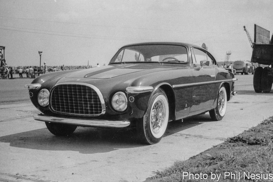 1953 Ferrari 212 Inter Coupe by Vignale at Lockbourne AFB August 1953 / 493K_0015 / 