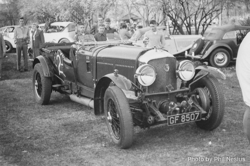 Carl E. Mueller's 1930 Speed 6 Blower Bentley possibly at Elkhart Lake, 1952 / 544E_0003 / 