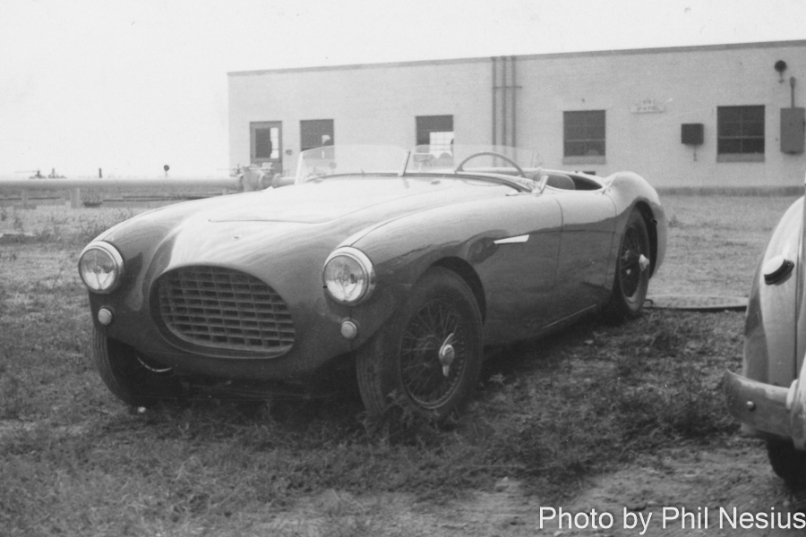 Austin Healey 100/4  with custom front/grill Lockbourne AFB August 1954 / 677L_0008 / 