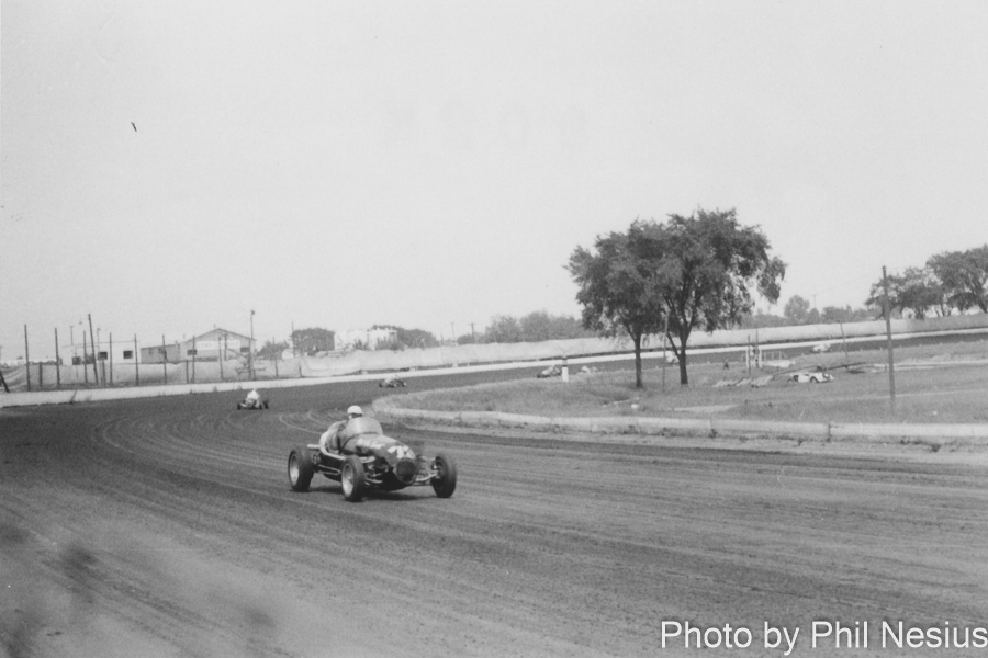 Milwaukee Mile before it was paved. Possibly 1953 / 902K_0001 / 