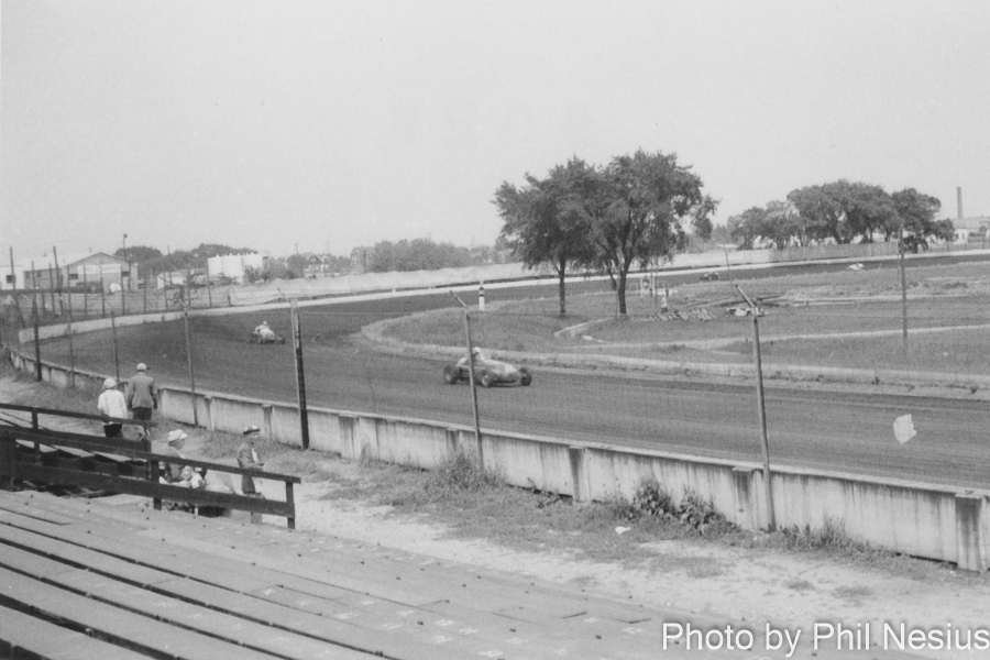 Milwaukee Mile before it was paved. Possibly 1953 / 902K_0002 / 