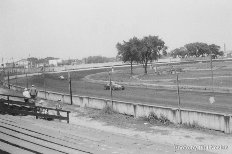 Milwaukee Mile before it was paved. Possibly 1953 / 902K_0002 / 