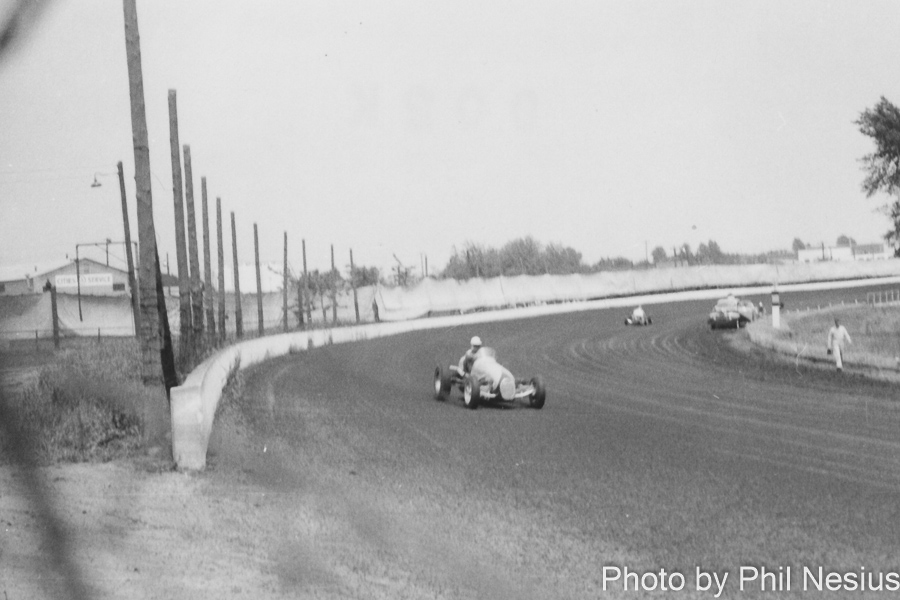 Milwaukee Mile before it was paved. Possibly 1953 / 902K_0006 / 