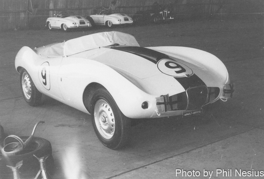 Arnolt Bristol Bolide Number 9 driven by S. H. Arnolt at Walterboro National Championship Sports Car Race March 10th 1956 / 952_0008 / 