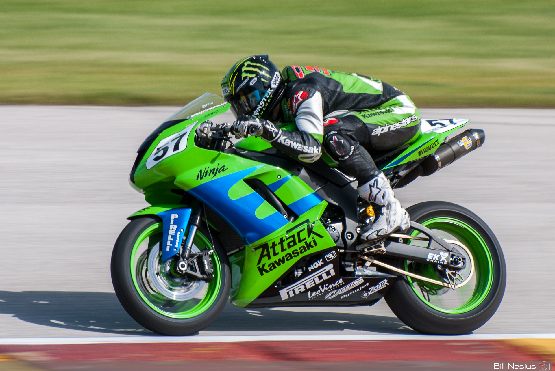 Chaz Davies on the Number 57 Attack Performance Kawasaki ZX-6R / DSC_2580 / 3