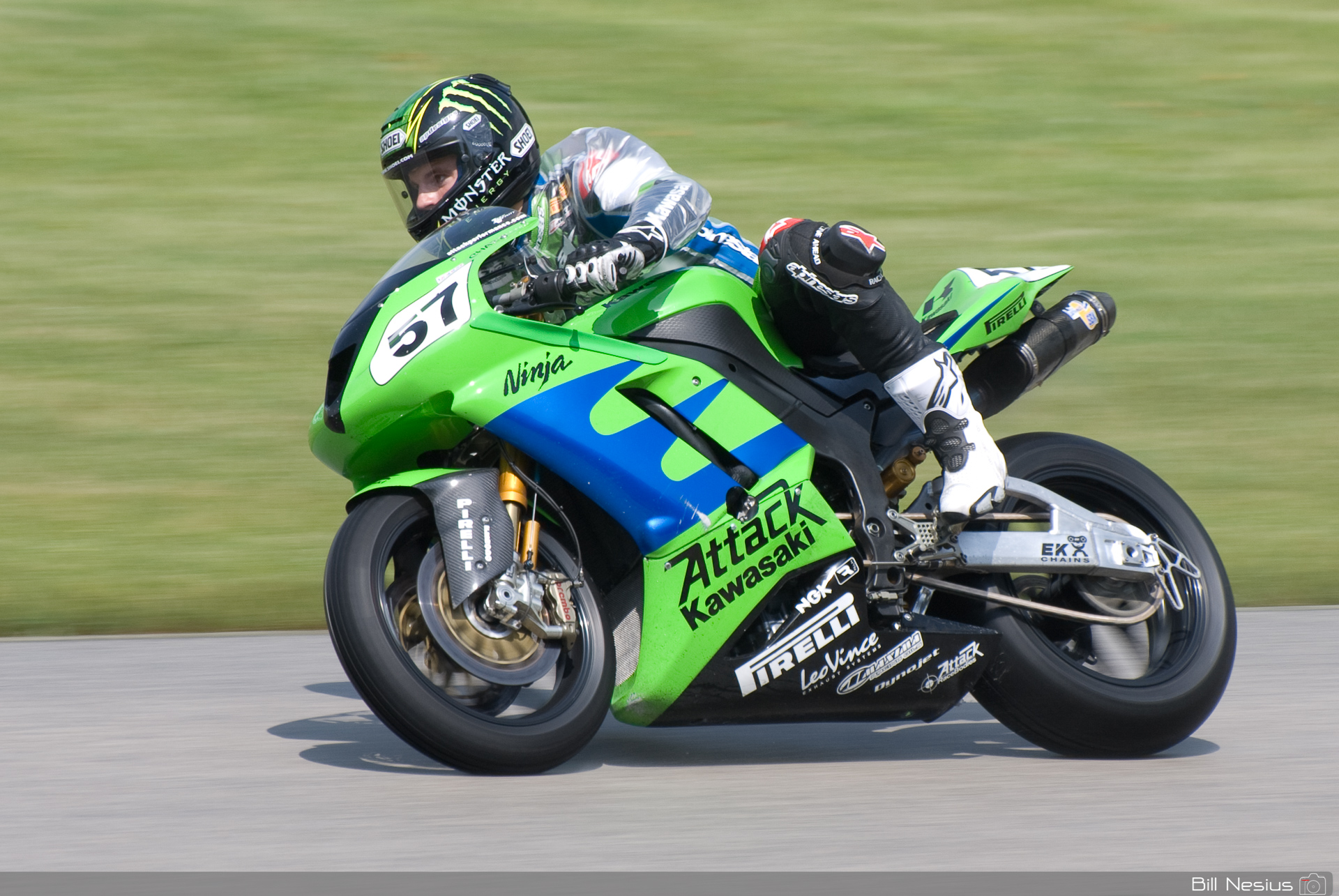 Chaz Davies on the Number 57 Attack Performance Kawasaki ZX-6R / DSC_2746 / 4