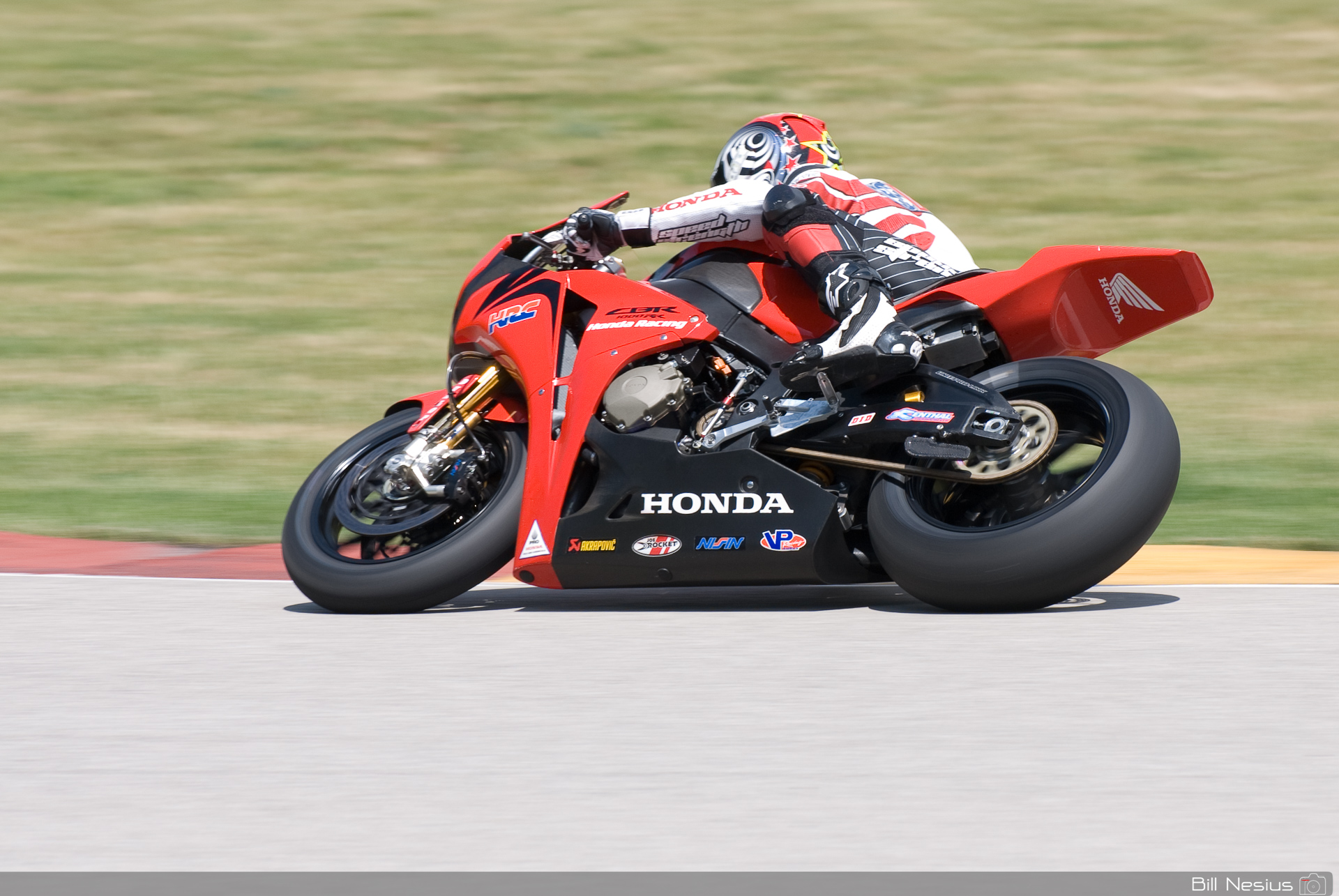 Neil Hodgson on the Number 100 American Honda Factory team Honda CBR1000RR  / DSC_3008 / 3