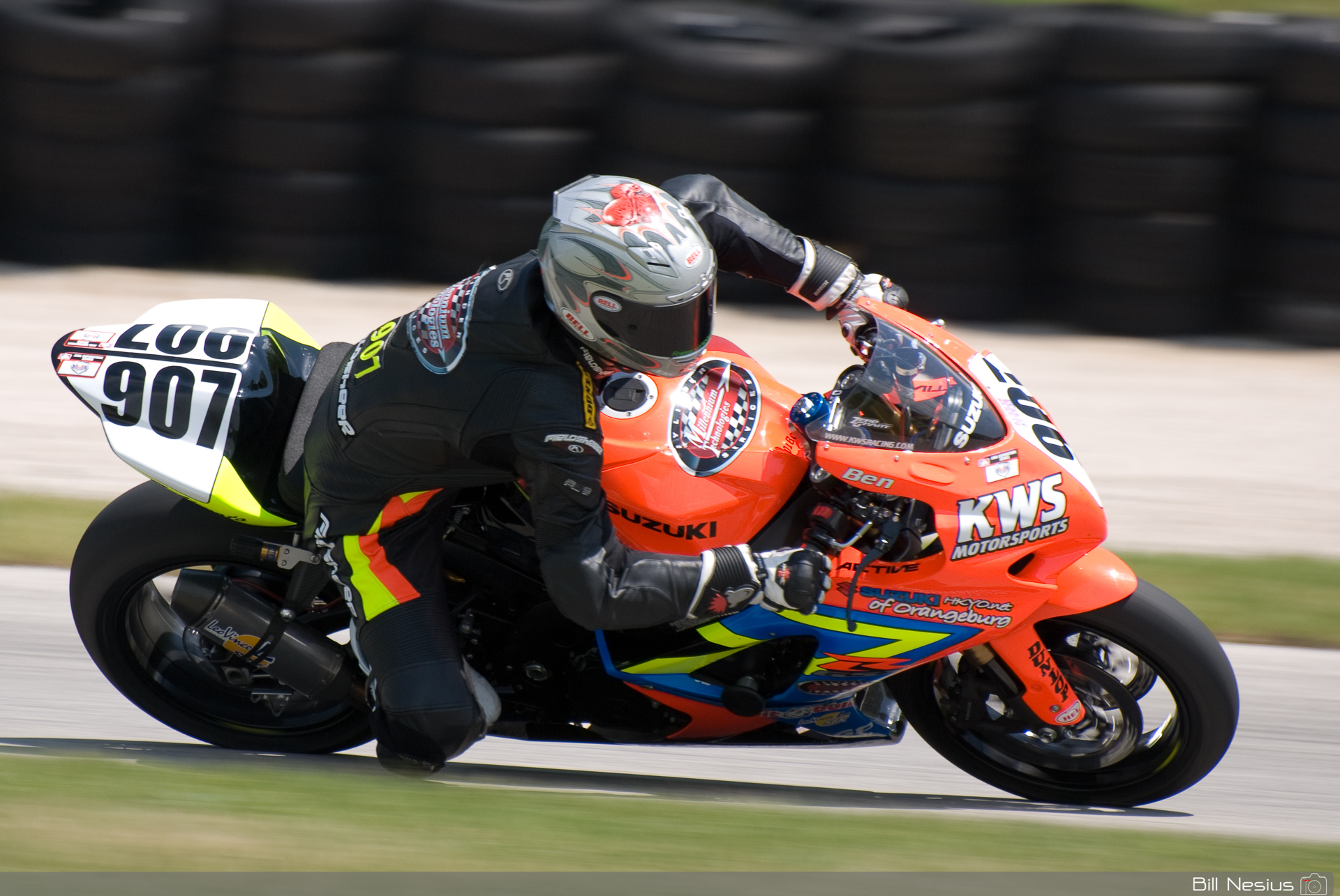 Ben Thompson on the Number 907 Millennium Technologies/ KWS Mtrsprts Suzuki GSX-R1000 / DSC_3129 / 4