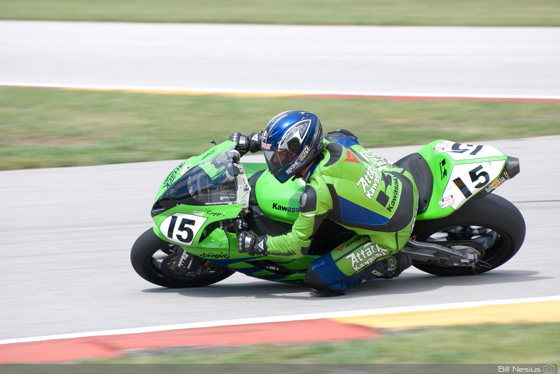 Steve Rapp on the Number 15 Attack Performance Kawasaki ZX-6R / DSC_3193 / 4