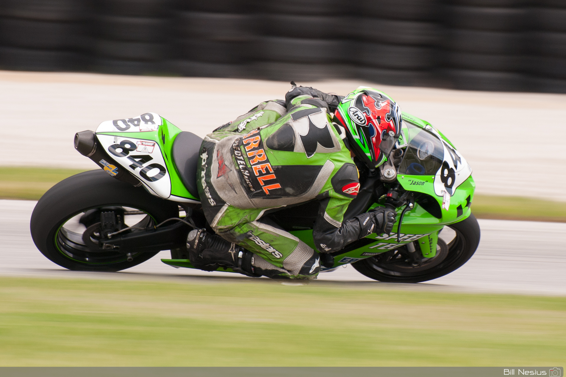 Jason Farrell on the Number 840 Kawasaki USA/US Chrome/ Hindle Kawasaki ZX-6R / DSC_3256 / 4