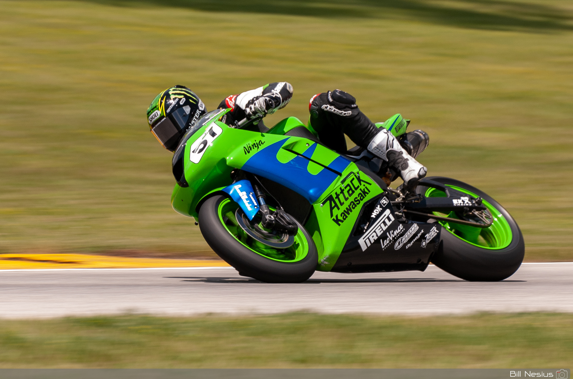 Chaz Davies on the Number 57 Attack Performance Kawasaki ZX-6R / DSC_4043 / 3
