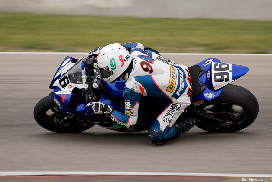 Ricky Parker on the No. 96 RPR Racing Yamaha YZF-R6 in turn 6, Road America, Elkhart Lake, WI / DSC_3535 / 4