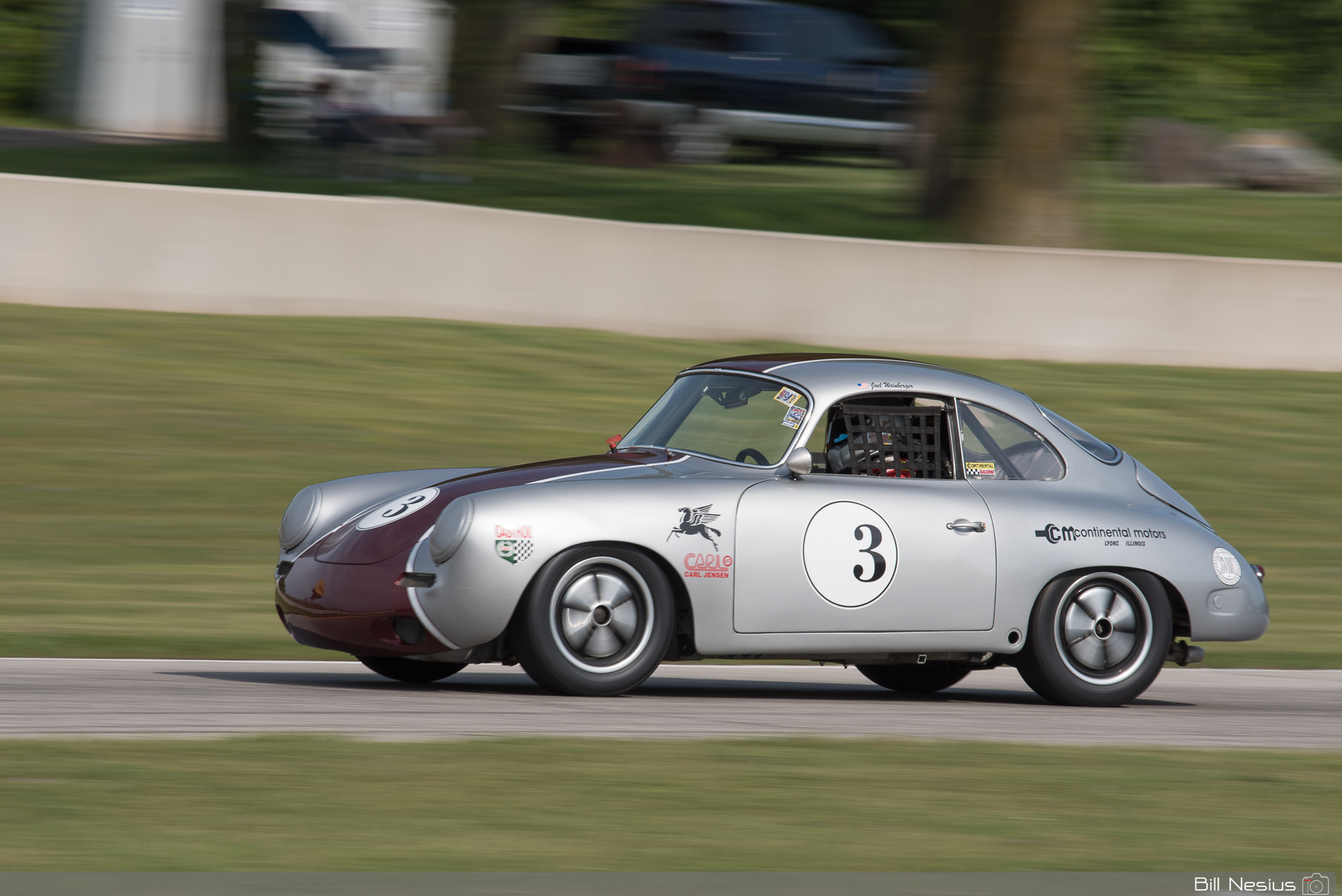 Porsche 356 #3 in turn 7 driven by Joel Weinberger / DSC_3438 / 4