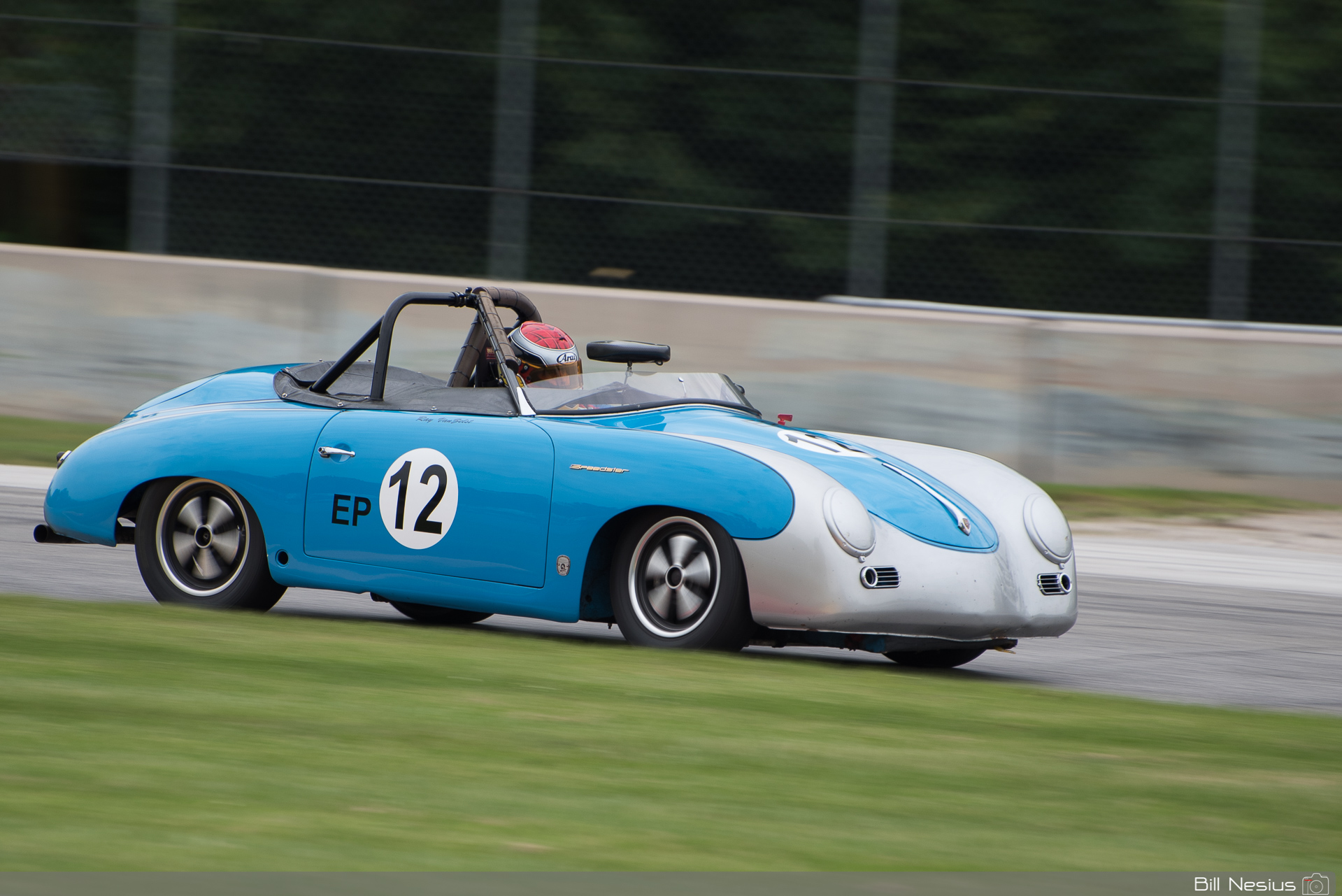 1955 Porsche 356 #12 in turn 1 / DSC_4867 / 4