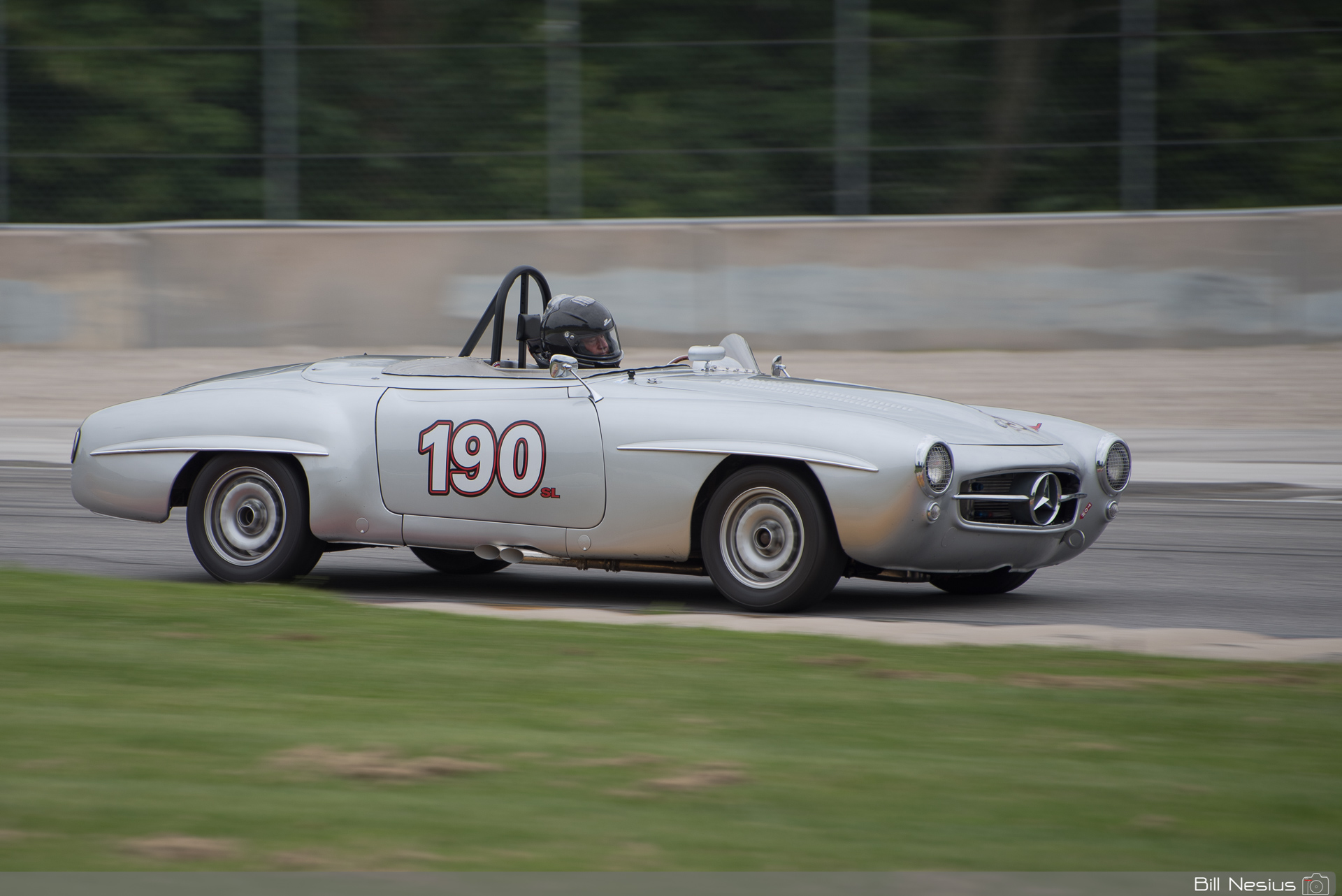 1955 Mercedes Benz #190 in turn 1 / DSC_4871 / 4