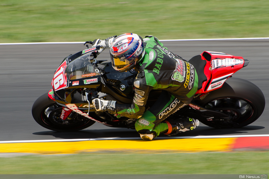Frankie Babuska on the No.16 Babuska Racing Yamaha in turn 6 / DSC_4627 / 3