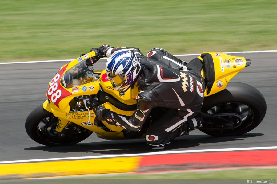 Max Flinders on the No.888 Thrashed Bike Racing Yamaha in turn 6 / DSC_4632 / 3