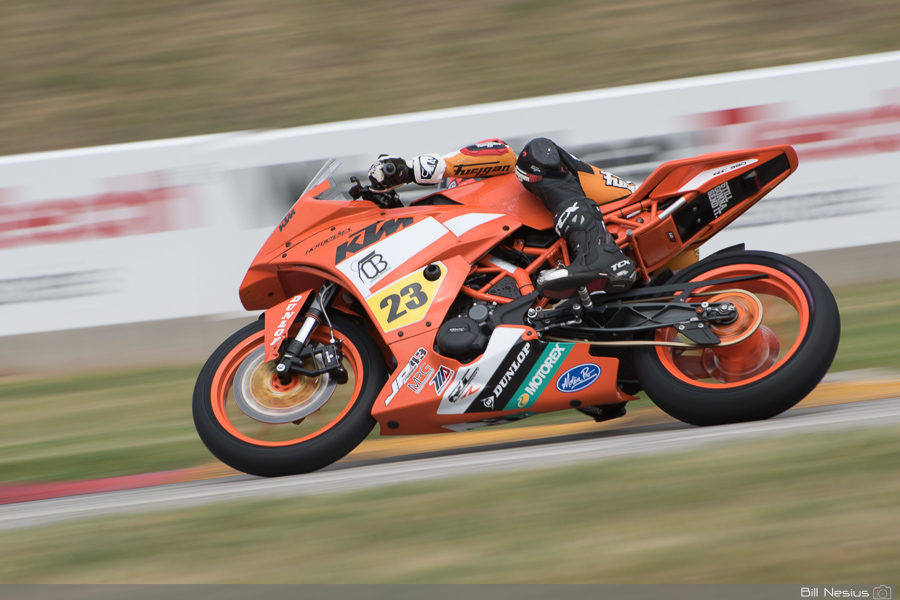 Alex Dumas on the Number 23 Orange Brigade JP43 Training KTM RC-390 - Junior Cup / DSC_1969 / 4