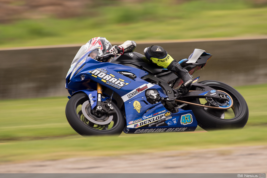 Caroline Olsen on the Number 43 Team Norris Racing Yamaha YZF-R6 / DSC_9448 / 4