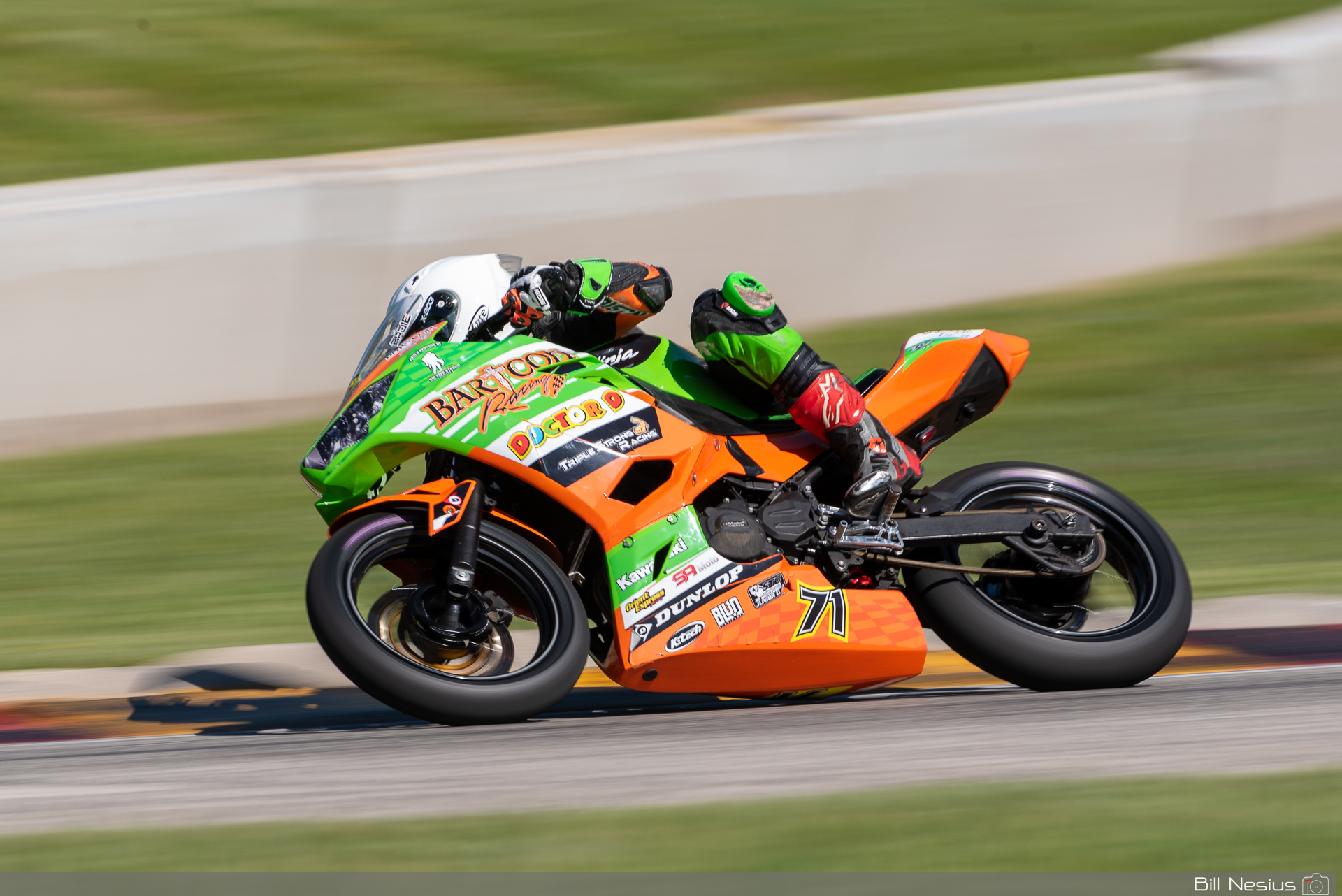 Levi Badie on the Number 71 BARTCON Racing Kawasaki Ninja 400 / IMG_2727 / 3