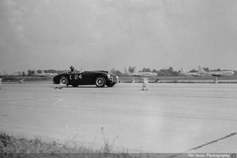 Ferrari 166 number 24 driven by Ed Lunken  at Lockbourne AFB August 1953 ~ 493K_0003 ~ 