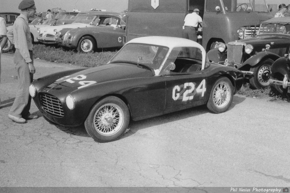 Siata 300BC number 24 driven by Robert Keller  at Lockbourne AFB August 1953 ~ 493K_0012 ~ 