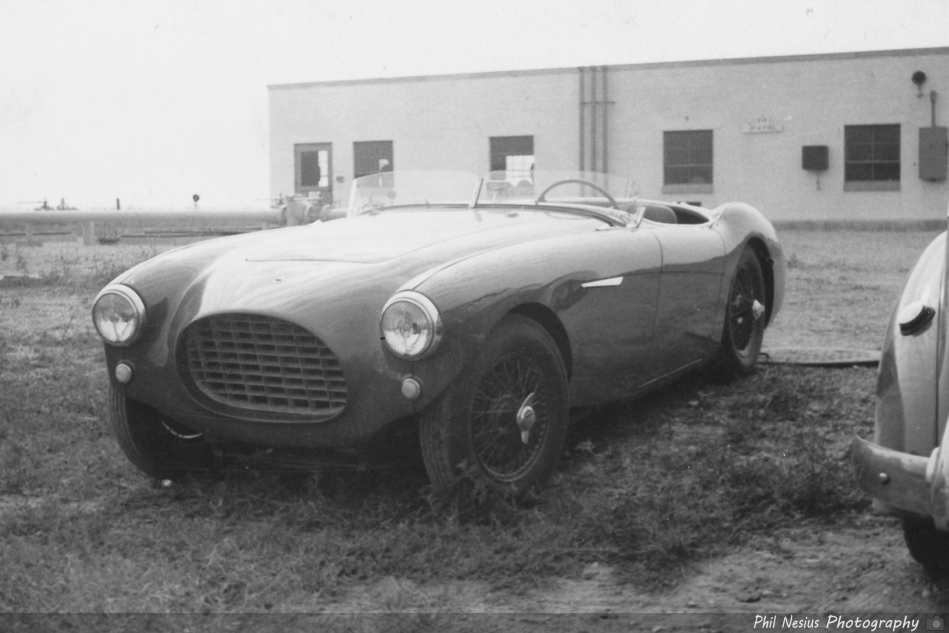 Austin Healey 100/4  with custom front/grill Lockbourne AFB August 1954 ~ 677L_0008 ~ 