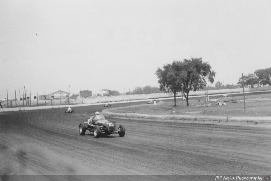 Milwaukee Mile before it was paved. Possibly 1953 ~ 902K_0001 ~ 