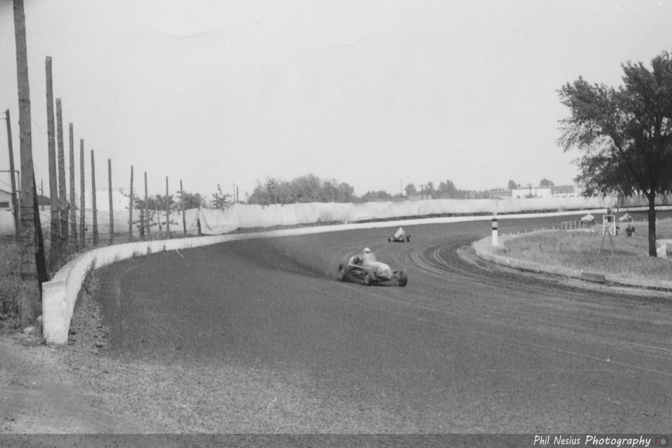 Milwaukee Mile before it was paved. Possibly 1953 ~ 902K_0003 ~ 