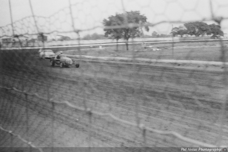 Milwaukee Mile before it was paved. Possibly 1953 ~ 902K_0005 ~ 