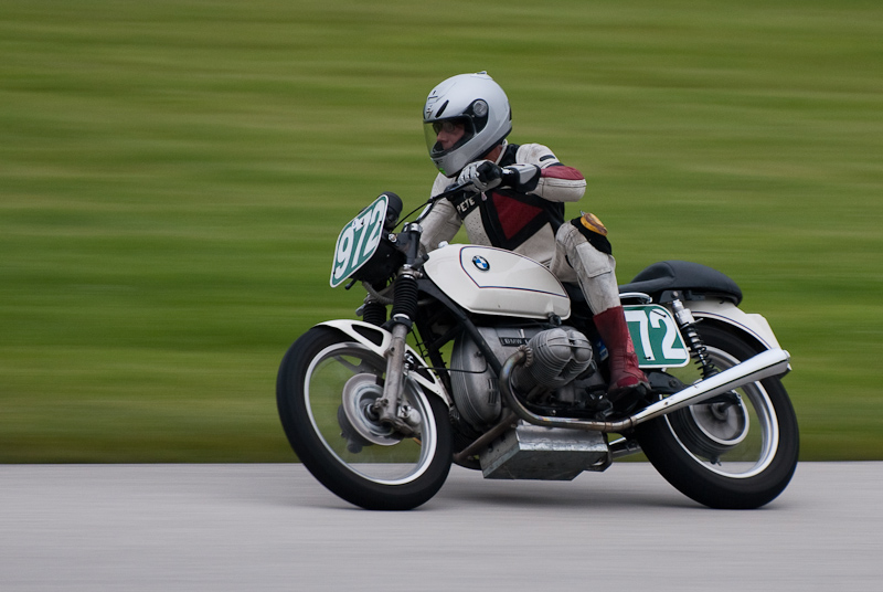 1978 BMW #972 Ridden by Pete Homan in turn 9 at Road America, Elkhart Lake, WI