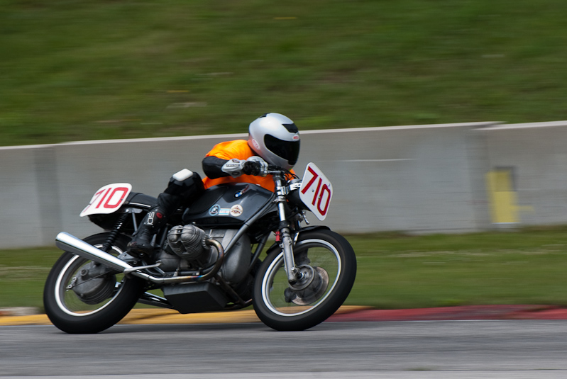 1973 BMW  #710 Craig Chawla in turn 13 at Road America, Elkhart Lake, WI