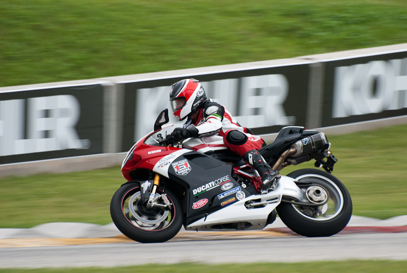 Ducati 1198s in turn 7, Road America, Elkhart Lake, WI