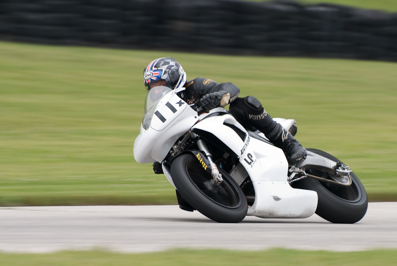 2008 Buell #11X Ridden by Pat Mooney in turn 7 at Road America, Elkhart Lake, WI