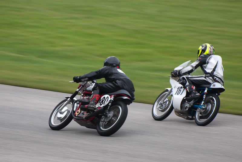 1961 Norton #X80 Ridden by Wesley Goodpaster in turn 9 at Road America, Elkhart Lake, WI