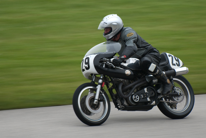 Norton #29 in turn 9 at Road America, Elkhart Lake, WI