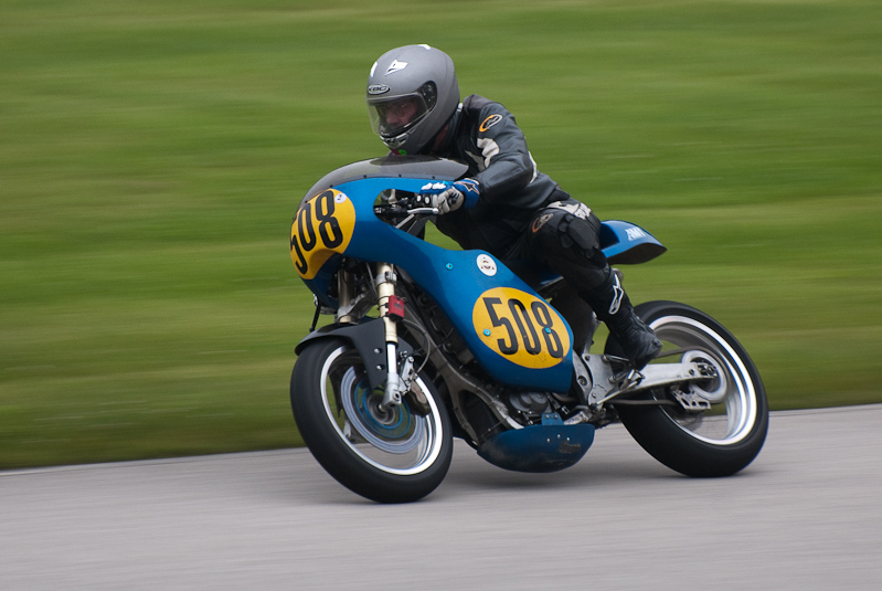 2008 Yamaha #508 ridden by Brian Sawyer in turn 9 at Road America, Elkhart Lake, WI