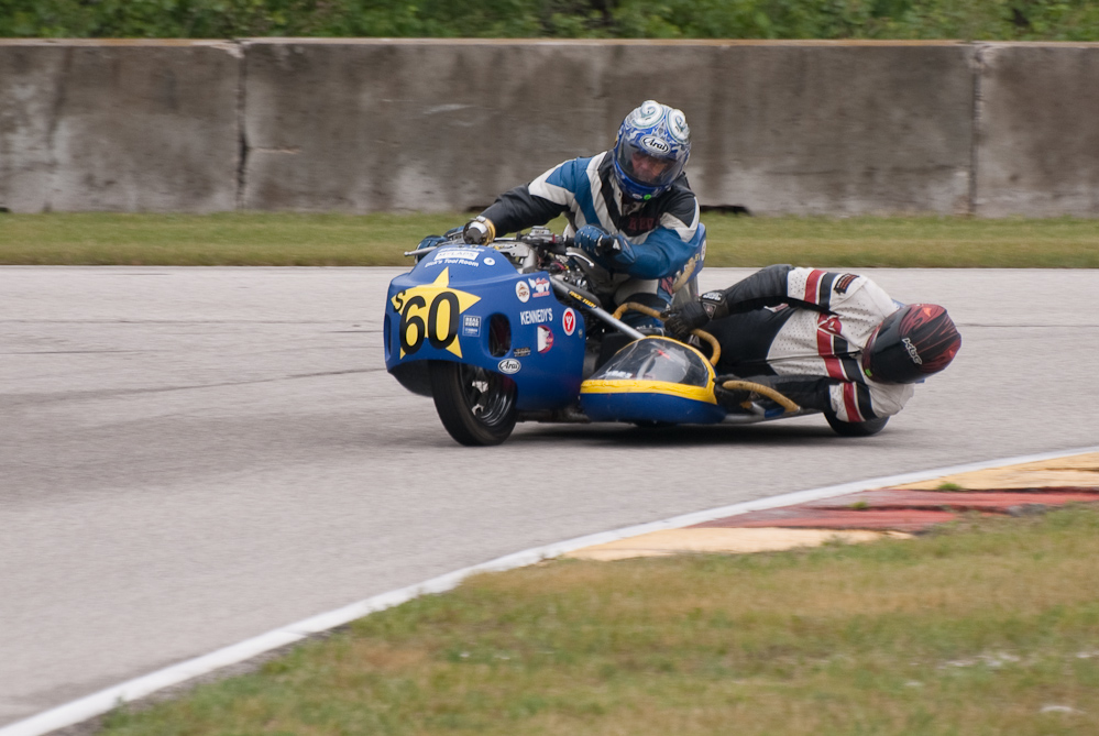 Kevin Sexton riding a Yamaha, No S60 in the bend, Road America, Elkhart Lake, WI