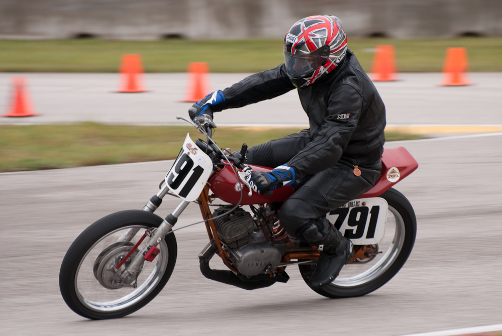 Bryan Bradford on a Yamaha, No 791 in the bend, Road America, Elkhart Lake, WI